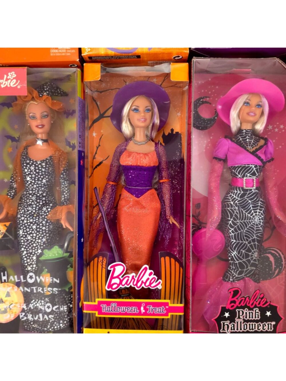 New Barbie Halloween Doll Lot Enchanted Glow Fashion Spell Pink Witch NRFB - Picture 10 of 16